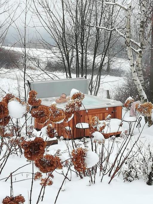 Gite De Charme 5 Etoiles Pour Couple Avec Sauna Et Jacuzzi Exterieurs Privatifs Peaugres Buitenkant foto